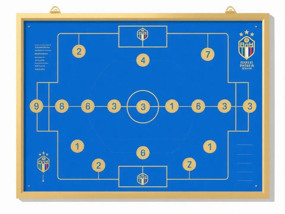 球队阵容与战术示意图